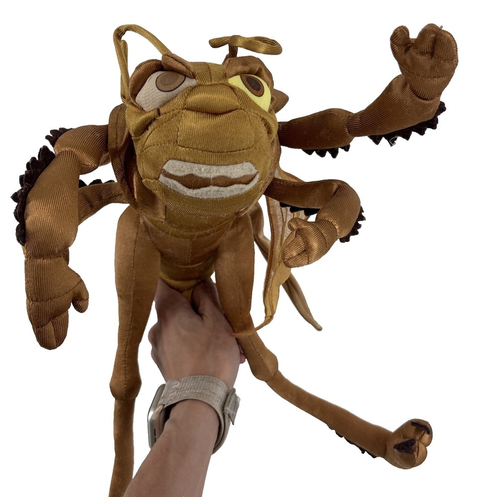 Hopper Plush It's Tough To Be a Bug Bug's Life Bendable 17" Grasshopper Applause